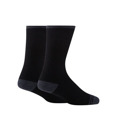 Maine New England Pack of two black thermal socks